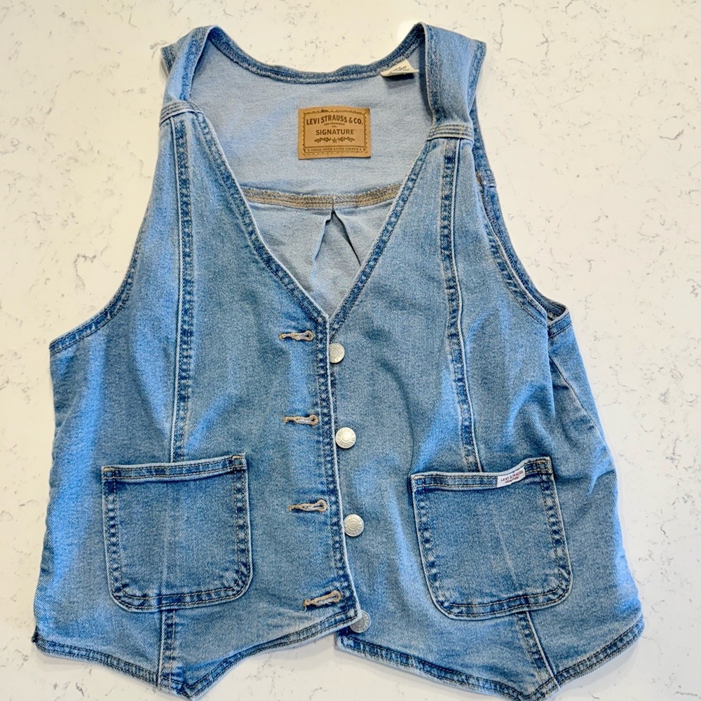 Levi's Light Blue Denim Vest